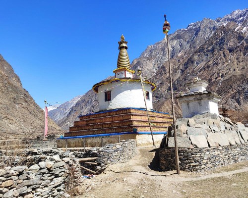 Buddhist Chhorten At Tsum V