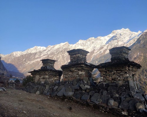 Buddhist Chhorten At Tsum V