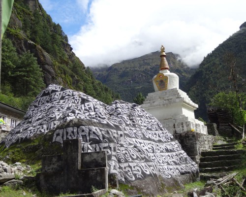 Buddhist Chorten At Khumbu