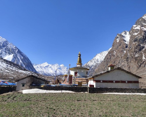 Chorten At Tsum Valley